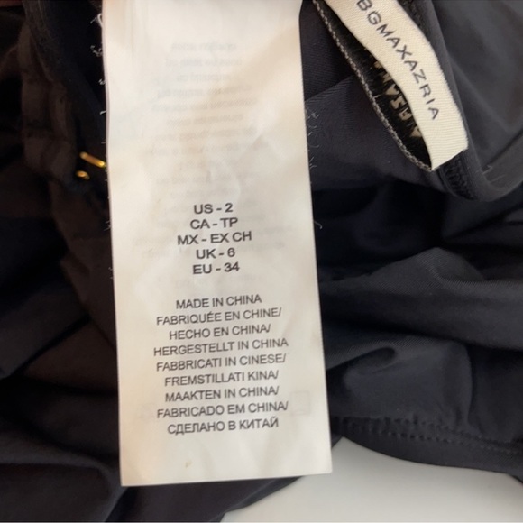 BCBGMAXAZRIA Deep V Sexy One Piece Swimsuit Black Size 2 - Picture 12 of 14